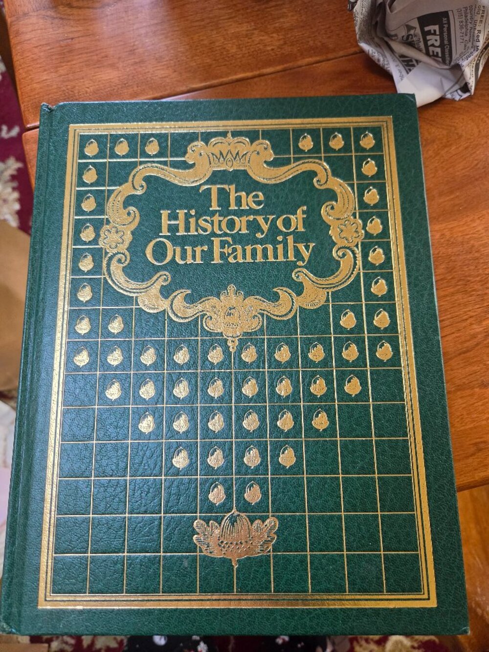 history of our family hardcover book fill in the blank genealogy
